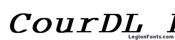 Шрифт CourDL Bold Italic