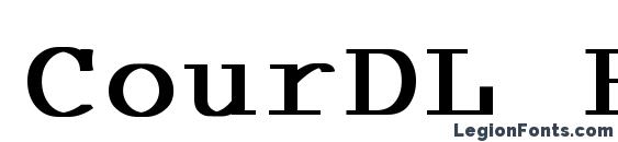 CourDL Bold Font