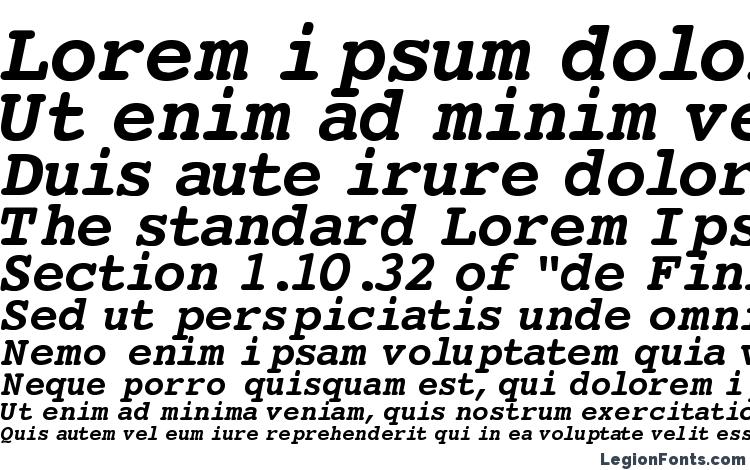 specimens Courier Bold Italic font, sample Courier Bold Italic font, an example of writing Courier Bold Italic font, review Courier Bold Italic font, preview Courier Bold Italic font, Courier Bold Italic font