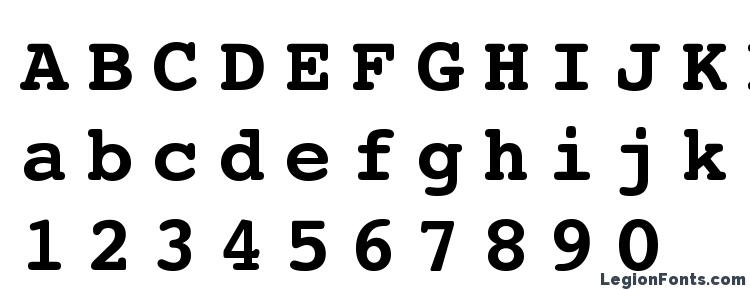 glyphs Courier Bold SWA font, сharacters Courier Bold SWA font, symbols Courier Bold SWA font, character map Courier Bold SWA font, preview Courier Bold SWA font, abc Courier Bold SWA font, Courier Bold SWA font