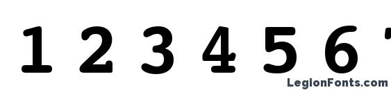 Courier Bold SWA Font, Number Fonts