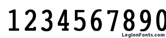 Courier Condensed Bold Font, Number Fonts