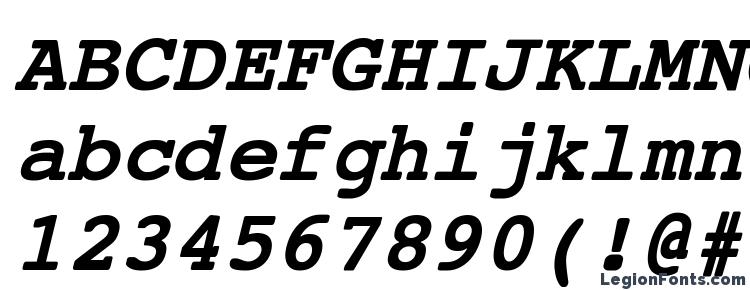 glyphs Courier New Bold Italic font, сharacters Courier New Bold Italic font, symbols Courier New Bold Italic font, character map Courier New Bold Italic font, preview Courier New Bold Italic font, abc Courier New Bold Italic font, Courier New Bold Italic font