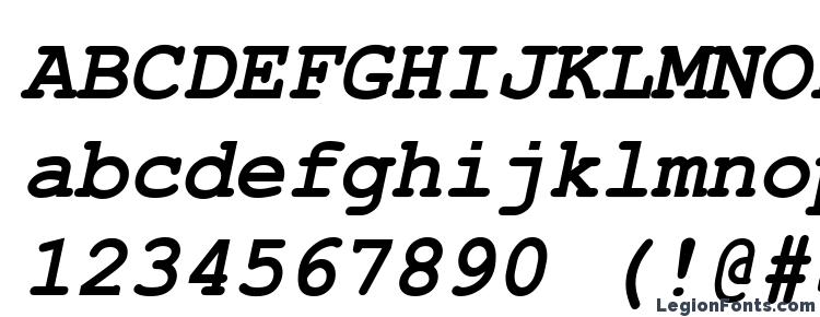 glyphs Courier New KOI8 Bold Italic font, сharacters Courier New KOI8 Bold Italic font, symbols Courier New KOI8 Bold Italic font, character map Courier New KOI8 Bold Italic font, preview Courier New KOI8 Bold Italic font, abc Courier New KOI8 Bold Italic font, Courier New KOI8 Bold Italic font