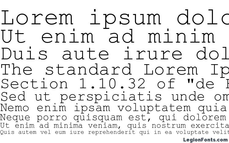 specimens Courier New font, sample Courier New font, an example of writing Courier New font, review Courier New font, preview Courier New font, Courier New font