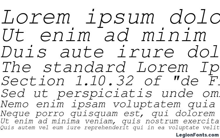 specimens Courier PS Italic font, sample Courier PS Italic font, an example of writing Courier PS Italic font, review Courier PS Italic font, preview Courier PS Italic font, Courier PS Italic font