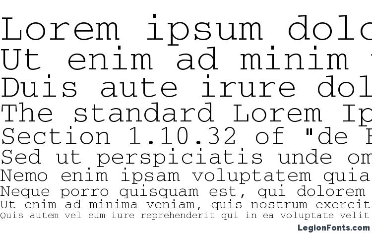 specimens CourierBTT font, sample CourierBTT font, an example of writing CourierBTT font, review CourierBTT font, preview CourierBTT font, CourierBTT font