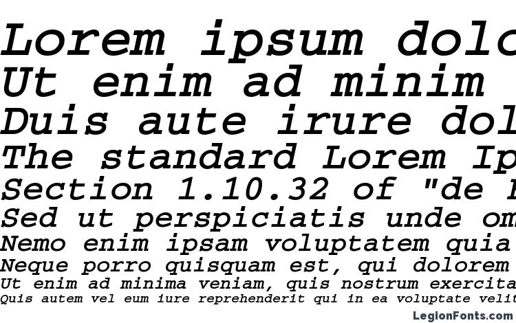 specimens CourierCTT BoldItalic font, sample CourierCTT BoldItalic font, an example of writing CourierCTT BoldItalic font, review CourierCTT BoldItalic font, preview CourierCTT BoldItalic font, CourierCTT BoldItalic font