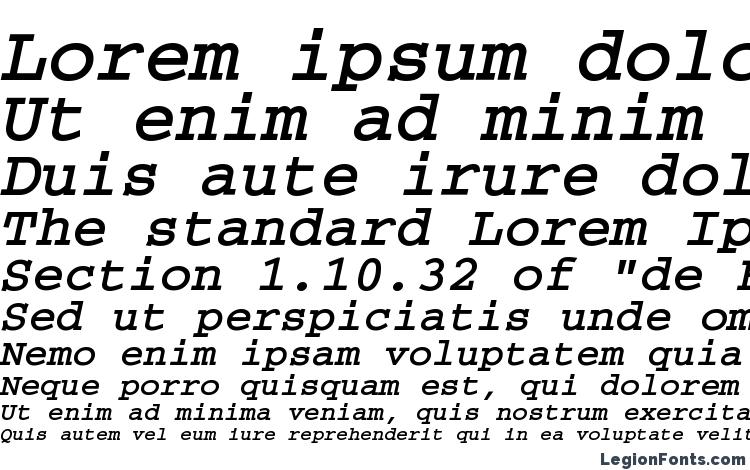 образцы шрифта CourierCTT BoldOblique, образец шрифта CourierCTT BoldOblique, пример написания шрифта CourierCTT BoldOblique, просмотр шрифта CourierCTT BoldOblique, предосмотр шрифта CourierCTT BoldOblique, шрифт CourierCTT BoldOblique