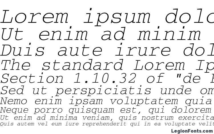 specimens CourierDOSCTT Italic font, sample CourierDOSCTT Italic font, an example of writing CourierDOSCTT Italic font, review CourierDOSCTT Italic font, preview CourierDOSCTT Italic font, CourierDOSCTT Italic font