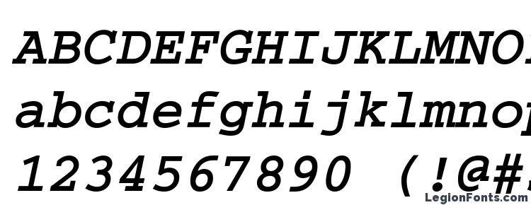 glyphs CourierETT BoldItalic font, сharacters CourierETT BoldItalic font, symbols CourierETT BoldItalic font, character map CourierETT BoldItalic font, preview CourierETT BoldItalic font, abc CourierETT BoldItalic font, CourierETT BoldItalic font