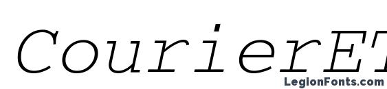 шрифт CourierETT Italic, бесплатный шрифт CourierETT Italic, предварительный просмотр шрифта CourierETT Italic