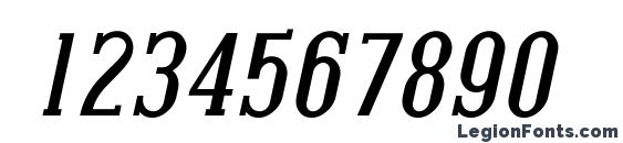 Covington Bold Italic Font, Number Fonts