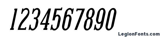 Covington Cond Bold Italic Font, Number Fonts