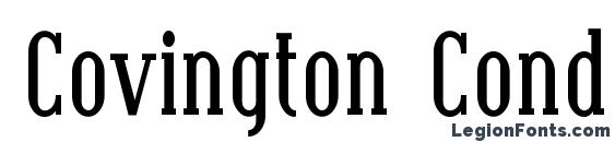 шрифт Covington Cond Bold, бесплатный шрифт Covington Cond Bold, предварительный просмотр шрифта Covington Cond Bold