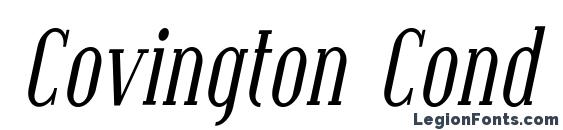 Шрифт Covington Cond Italic