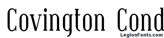 Covington Cond font, free Covington Cond font, preview Covington Cond font