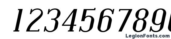 Covington Exp Italic Font, Number Fonts