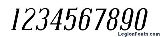 Covington Italic Font, Number Fonts