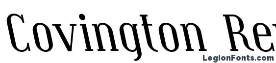 Covington Rev Italic Font