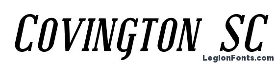 Шрифт Covington SC Bold Italic
