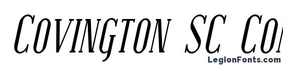Covington SC Cond Italic Font