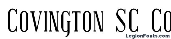 Covington SC Cond font, free Covington SC Cond font, preview Covington SC Cond font