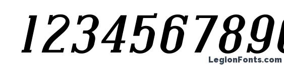 Covington SC Exp Bold Italic Font, Number Fonts