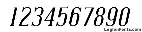 Covington SC Italic Font, Number Fonts