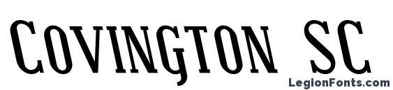 Covington SC Rev Bold Italic Font