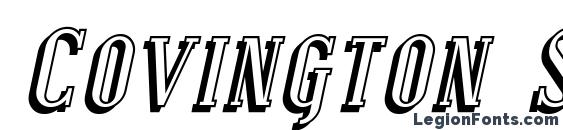 Covington SC Shadow Italic font, free Covington SC Shadow Italic font, preview Covington SC Shadow Italic font