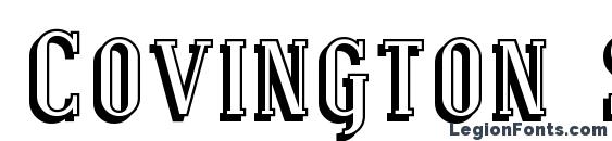 шрифт Covington SC Shadow, бесплатный шрифт Covington SC Shadow, предварительный просмотр шрифта Covington SC Shadow
