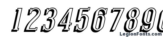 Шрифт Covington Shadow Italic, Шрифты для цифр и чисел