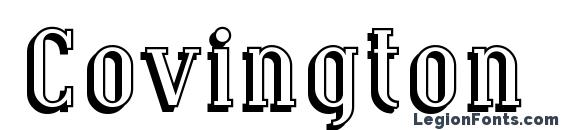 Covington Shadow Font, Serif Fonts
