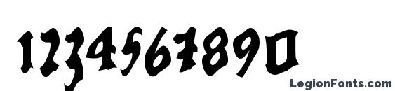 Cowboycaxton Font, Number Fonts