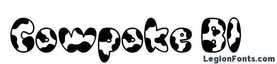 Cowpoke BI font, free Cowpoke BI font, preview Cowpoke BI font