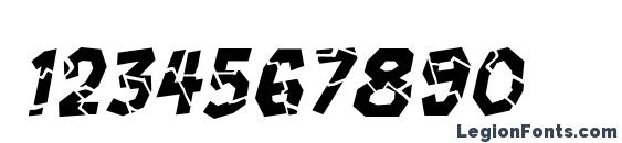 Crashcourse BB Italic Font, Number Fonts