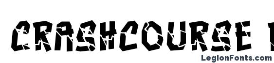 Crashcourse BB font, free Crashcourse BB font, preview Crashcourse BB font
