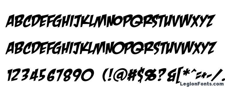 glyphs CrashLanding BB Italic font, сharacters CrashLanding BB Italic font, symbols CrashLanding BB Italic font, character map CrashLanding BB Italic font, preview CrashLanding BB Italic font, abc CrashLanding BB Italic font, CrashLanding BB Italic font