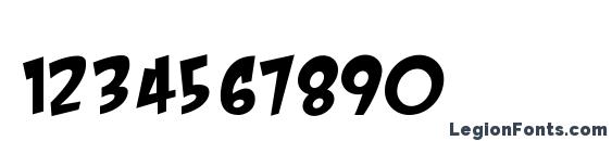 CrashLanding BB Font, Number Fonts