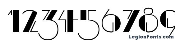 Cravat Display SSi Font, Number Fonts