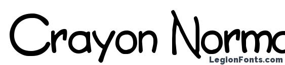 Crayon Normal font, free Crayon Normal font, preview Crayon Normal font