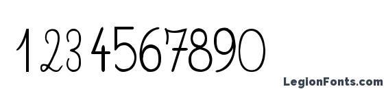 Crayone Font, Number Fonts