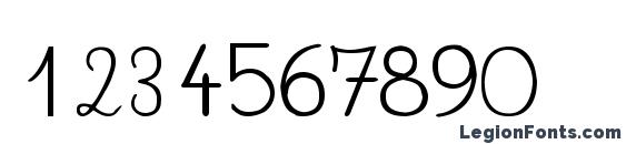 Crayonl Font, Number Fonts