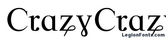 CrazyCrazy font, free CrazyCrazy font, preview CrazyCrazy font