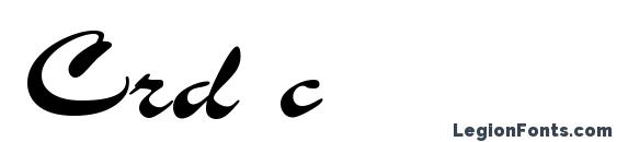 шрифт Crd c, бесплатный шрифт Crd c, предварительный просмотр шрифта Crd c