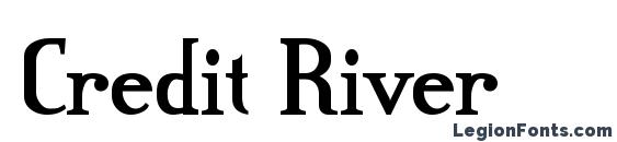 Credit River font, free Credit River font, preview Credit River font