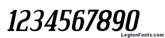 Credit valley bold italic Font, Number Fonts