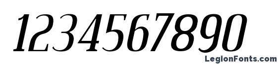CreditValley Italic Font, Number Fonts