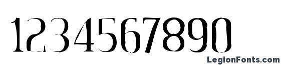 CreditValleyGaunt Font, Number Fonts